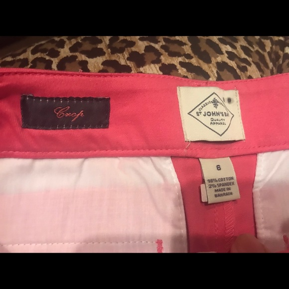 St. John’s Bay Secretly Slender Pink Crop Pants 6 - Picture 4 of 4
